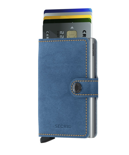 Miniwallet Indigo mit Gravur